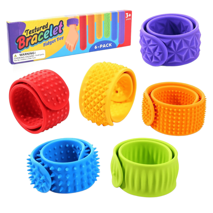 ⁦سوار التحفيز الحسي الملون (6) قطع⁩ - الصورة ⁦1⁩